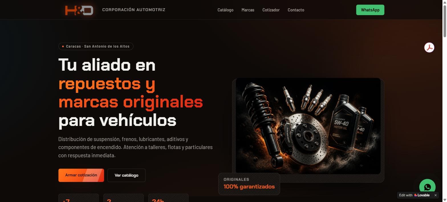 Catálogo & Cotizador Automotriz